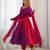  solid georgette flared anarkali pant and dupatta set