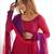  solid georgette flared anarkali pant and dupatta set