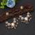White color kashmiri earrings with artistic handmade design