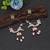 White color kashmiri earrings with artistic handmade design