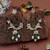White color kashmiri earrings with artistic handmade design