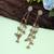 White color kashmiri earrings with artistic handmade design