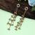 White color kashmiri earrings with artistic handmade design