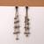 White color kashmiri earrings with artistic handmade design