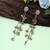 White color kashmiri earrings with artistic handmade design