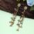 White color kashmiri earrings with artistic handmade design