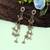 White color kashmiri earrings with artistic handmade design