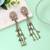 White color kashmiri earrings with artistic handmade design