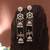 White color kashmiri earrings with artistic handmade design