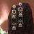 White color kashmiri earrings with artistic handmade design