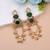 White color kashmiri earrings with artistic handmade design