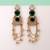 White color kashmiri earrings with artistic handmade design
