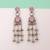 White color kashmiri earrings with artistic handmade design
