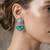 White color kashmiri earrings with artistic handmade design
