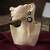 White color kashmiri earrings with artistic handmade design