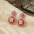 White color kashmiri earrings with artistic handmade design