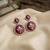 White color kashmiri earrings with artistic handmade design