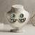White color kashmiri earrings with artistic handmade design