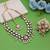 White color kashmiri jewelry set with artistic handmade design