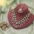 White color kashmiri jewelry set with artistic handmade design