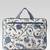  petal posh ivory & navy floral jacquard laptop bag (upto 16")