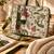  petal posh ivory & olive floral jacquard laptop bag (upto 16")