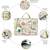  petal posh ivory & olive floral jacquard laptop bag (upto 16")