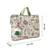  petal posh ivory & olive floral jacquard laptop bag (upto 16")