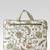  petal posh ivory & olive floral jacquard laptop bag (upto 16")