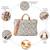  petal posh off white floral printed polycotton laptop bag (upto 16")