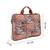  petal posh tan ethnic printed polycotton laptop bag (upto 16")