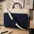  transit navy colorblock canvas laptop bag (upto 16")