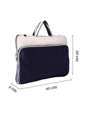  transit navy colorblock canvas laptop bag (upto 16") 4