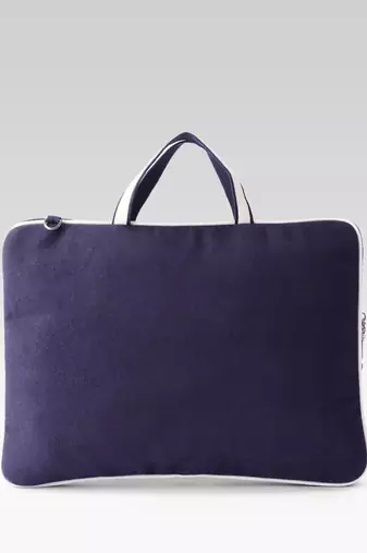  transit navy colorblock canvas laptop bag (upto 16")