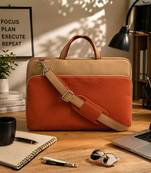  transit rust colorblock canvas laptop bag (upto 16")