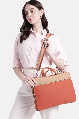  transit rust colorblock canvas laptop bag (upto 16")
