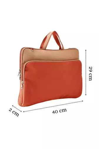  transit rust colorblock canvas laptop bag (upto 16")