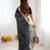 Black thread & sequins embroidered faux georgette bandhani print saree with unstitched banglori silk blouse
