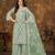 Refreshing Sage Green Heavy Cording Work Net Salwar Suit