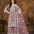 Enchanting Mauve Heavy Cording Work Net Salwar Suit