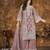 Enchanting Mauve Heavy Cording Work Net Salwar Suit