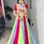 MULTI COLOURE RAYON COTTON PARTY WEAR EMBROIDERY LEHNGHA CHOLI - free size
