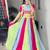 MULTI COLOURE RAYON COTTON PARTY WEAR EMBROIDERY LEHNGHA CHOLI - free size