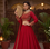 Women's Red Embroidered Lehenga Choli Set with Dupatta