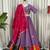 Women's Lavendar Lehenga Choli Set with Patchwork Border