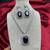 royal blue sapphire necklace & earrings set  silver cz bridal jewellery  statement party wear set