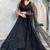 Black Net silk blend lehenga Choli