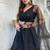 Black Net silk blend lehenga Choli