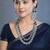 royal blue sapphire bridal jewellery set, layered statement necklace earrings, indian wedding haram