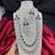 royal blue sapphire bridal jewellery set, layered statement necklace earrings, indian wedding haram